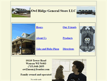 Tablet Screenshot of owlridgegeneralstore.com